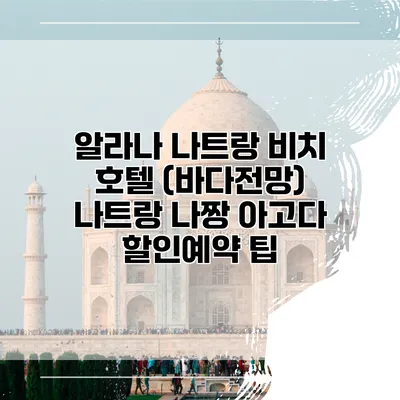 알라나 나트랑 비치 호텔 (바다전망) 나트랑 나짱 아고다 할인예약 팁